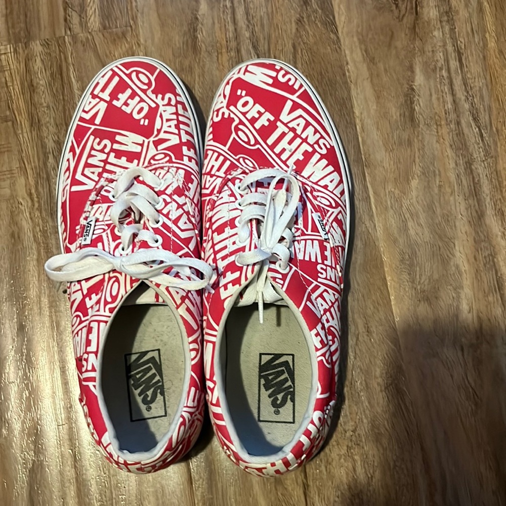 Vans Red and White